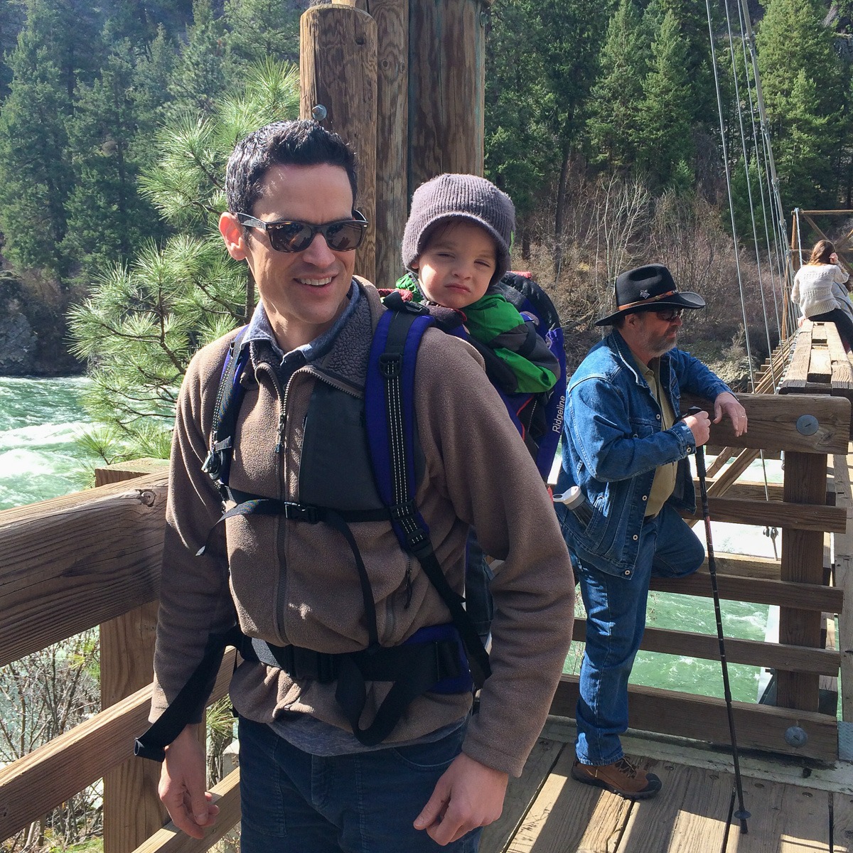 Lawrence and his son Major at Bowl & Pitcher, Riverside St. Park, 2015