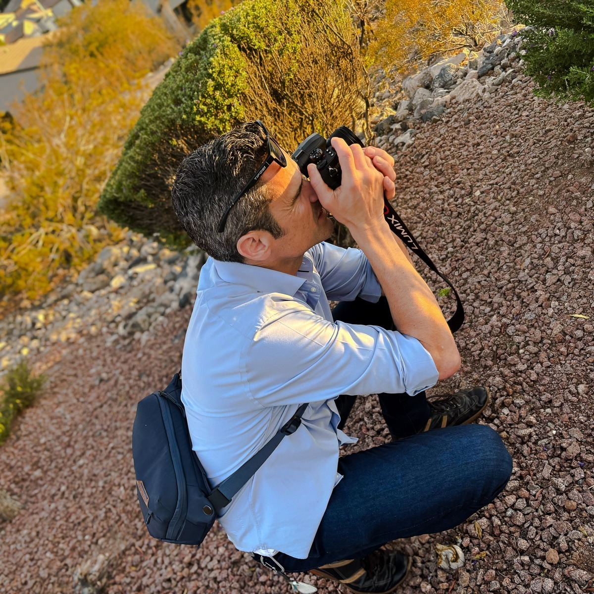 Lawrence Jay Long, 2024, Henderson NV, Shooting an October Sunset. Photo credit: Rachel Breen